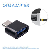 1/5pcs Type-C USB 2.0 OTG Adapter USB C Male to USB Female Converter Splitter